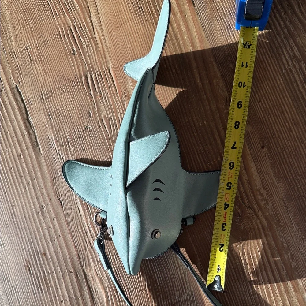 Shark-Shaped gray Crossbody Bag purse
